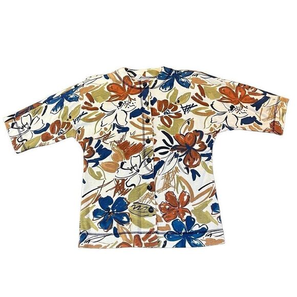 Applause III By Marge Kane Floral Blouse - Picture 1 of 10